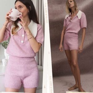 Zara Knit Pink Romper